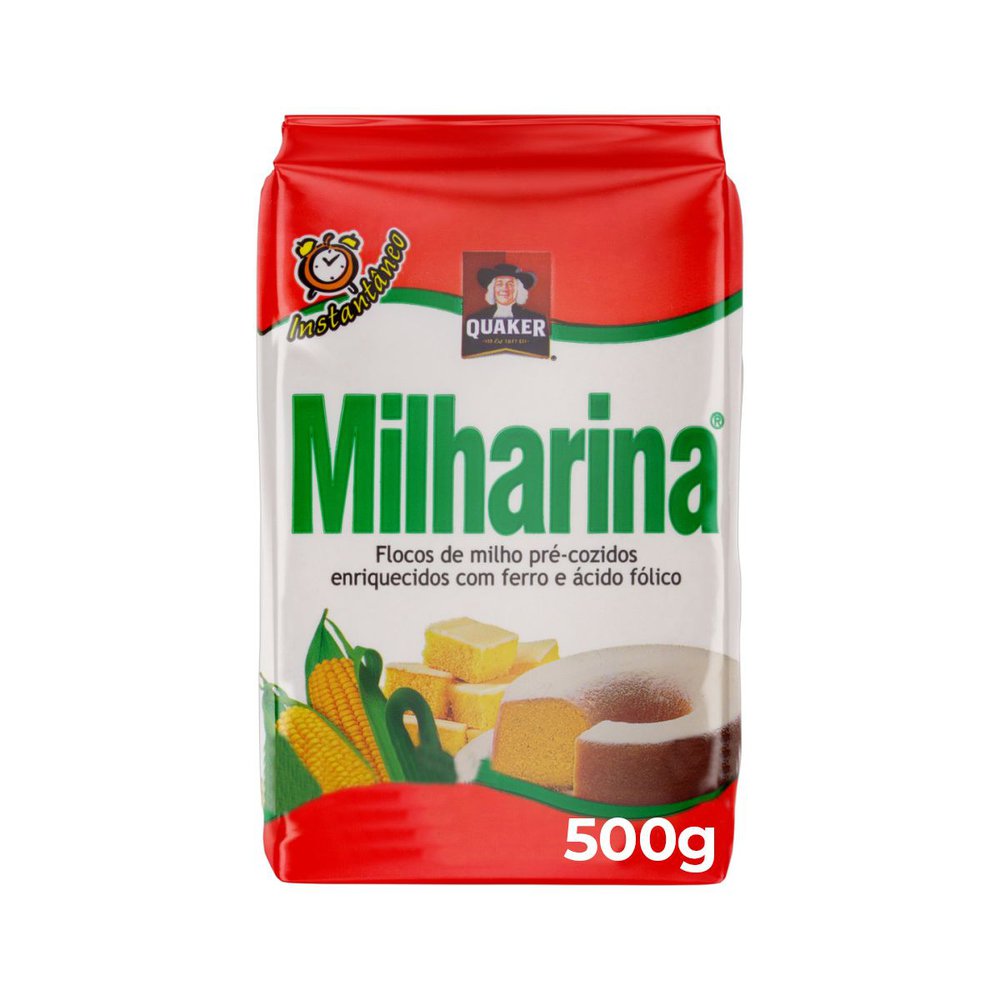 Flocos De Milho Pré-Cozido Quaker Milharina 500g