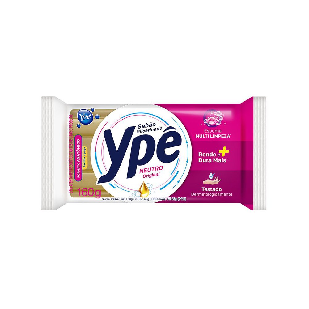 Sabão em Barra Neutro Original Ypê 160g