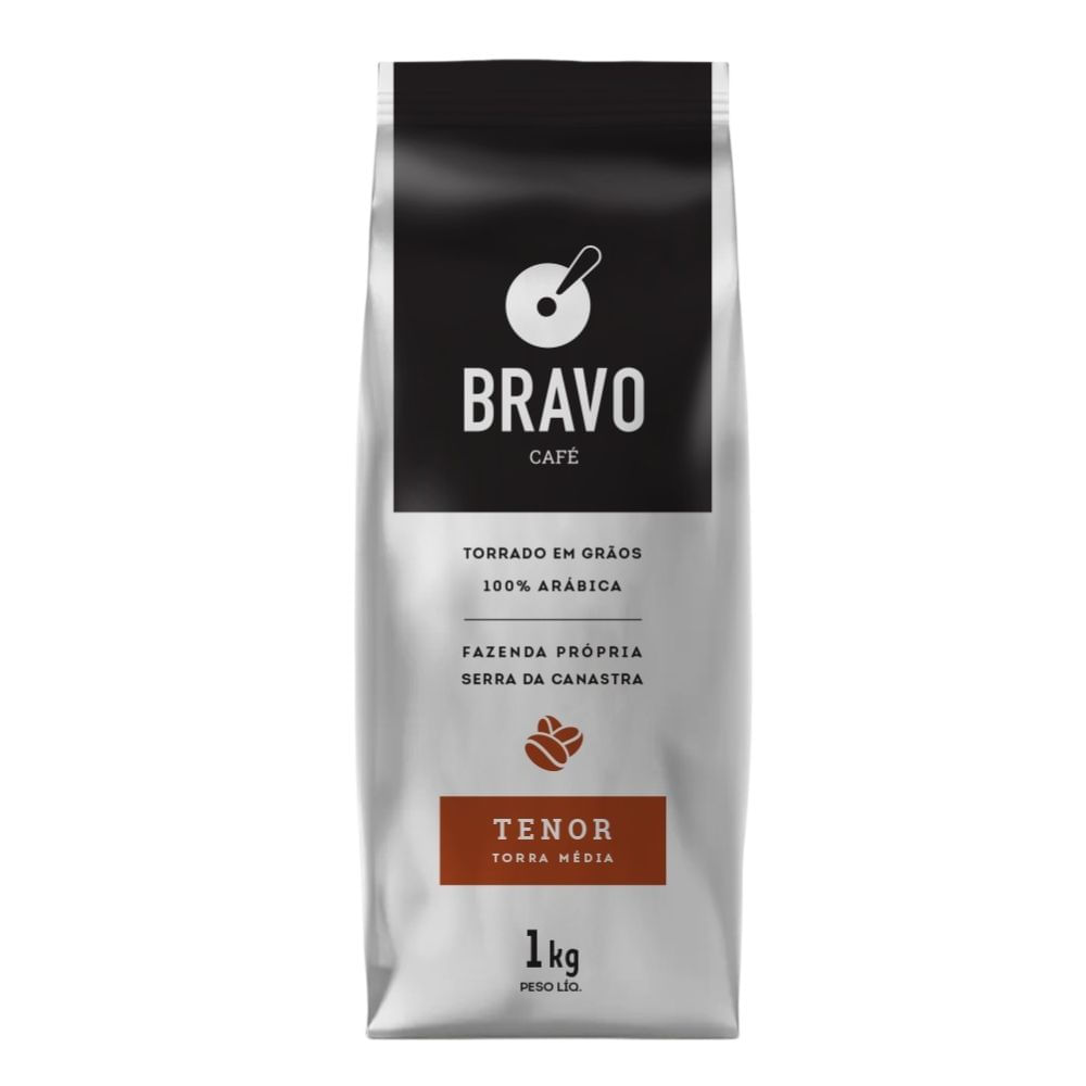 Café em Grãos Tenor Torra Média Bravo 1kg