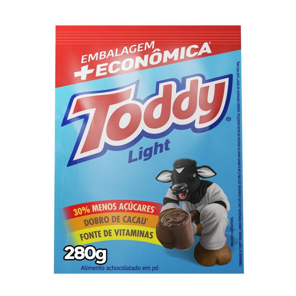 Achocolatado em Pó Light Toddy Sachê 280g