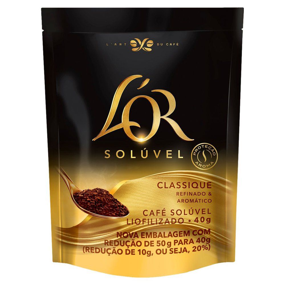 Café Solúvel Liofilizado Classique L'or Sachê 40g