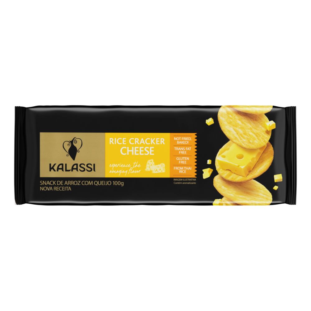 Biscoito de Arroz Sabor Queijo Kalassi 100g