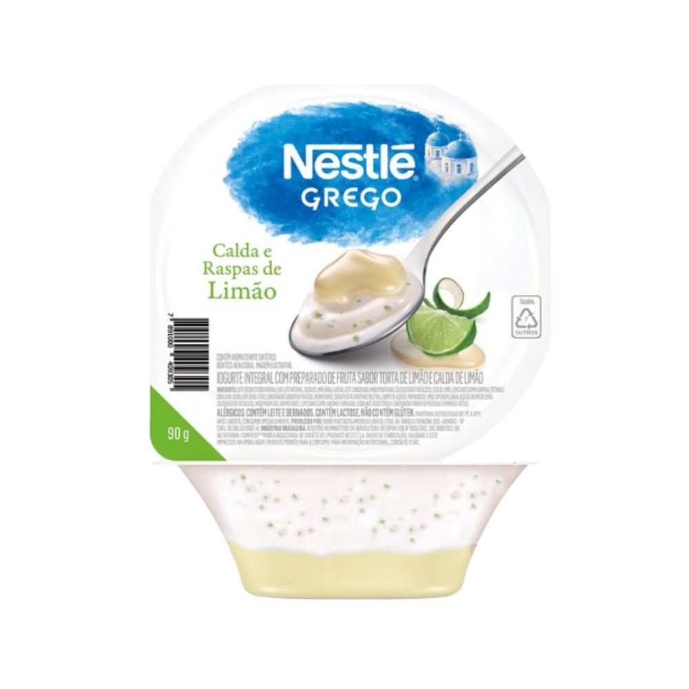 Iogurte Grego com Calda e Raspas de Limão Nestlé 90g