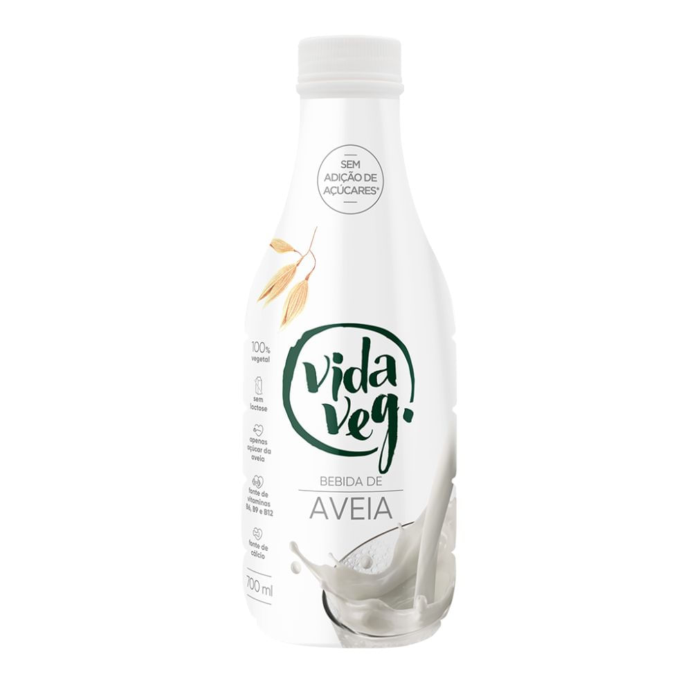 Bebida Vegetal de Aveia Sem Adição de Açúcares Vida Veg 700g