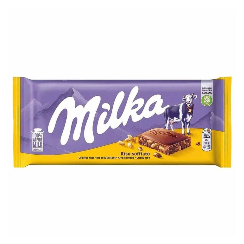 Chocolate Riso Soffiato Milka 100g