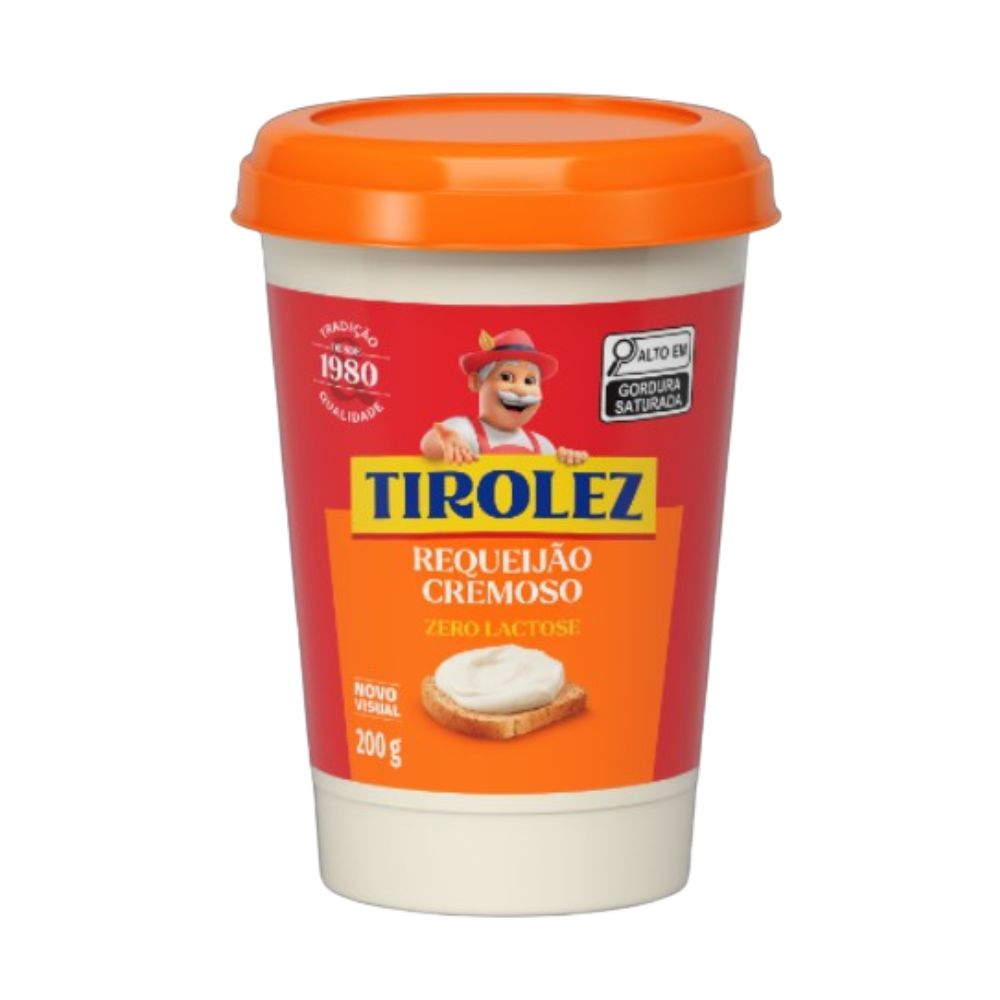 Requeijão Cremoso Sem Lactose Tirolez 200g