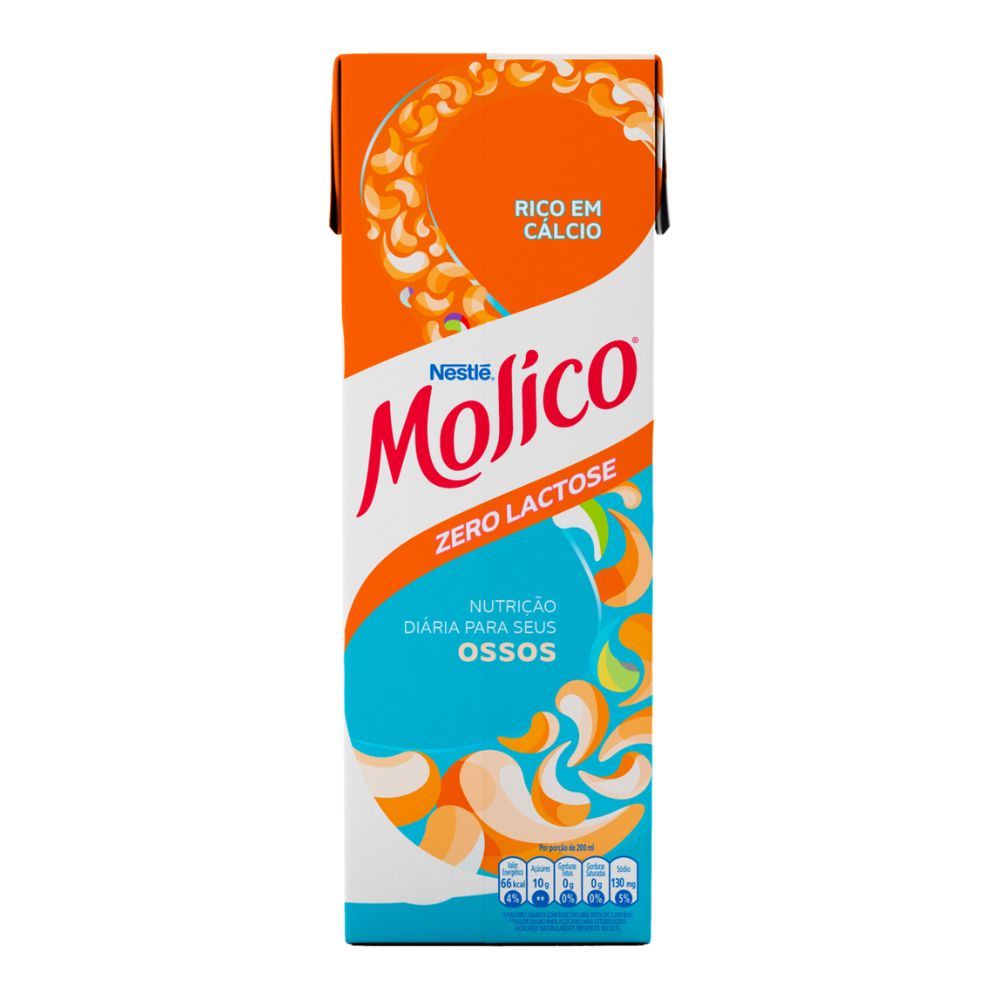 Leite UHT Desnatado Sem Lactose Molico 1L