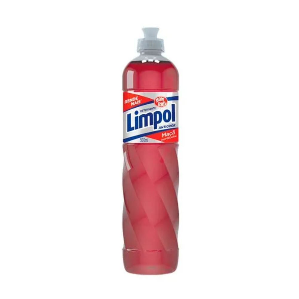 Detergente Líquido Lava Louças Limpol Maçã 500ml