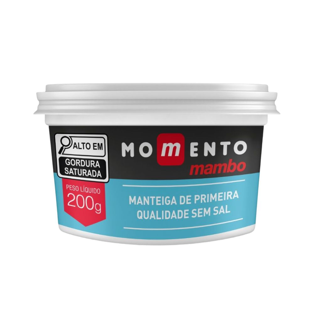 Manteiga sem Sal Momento Mambo 200g