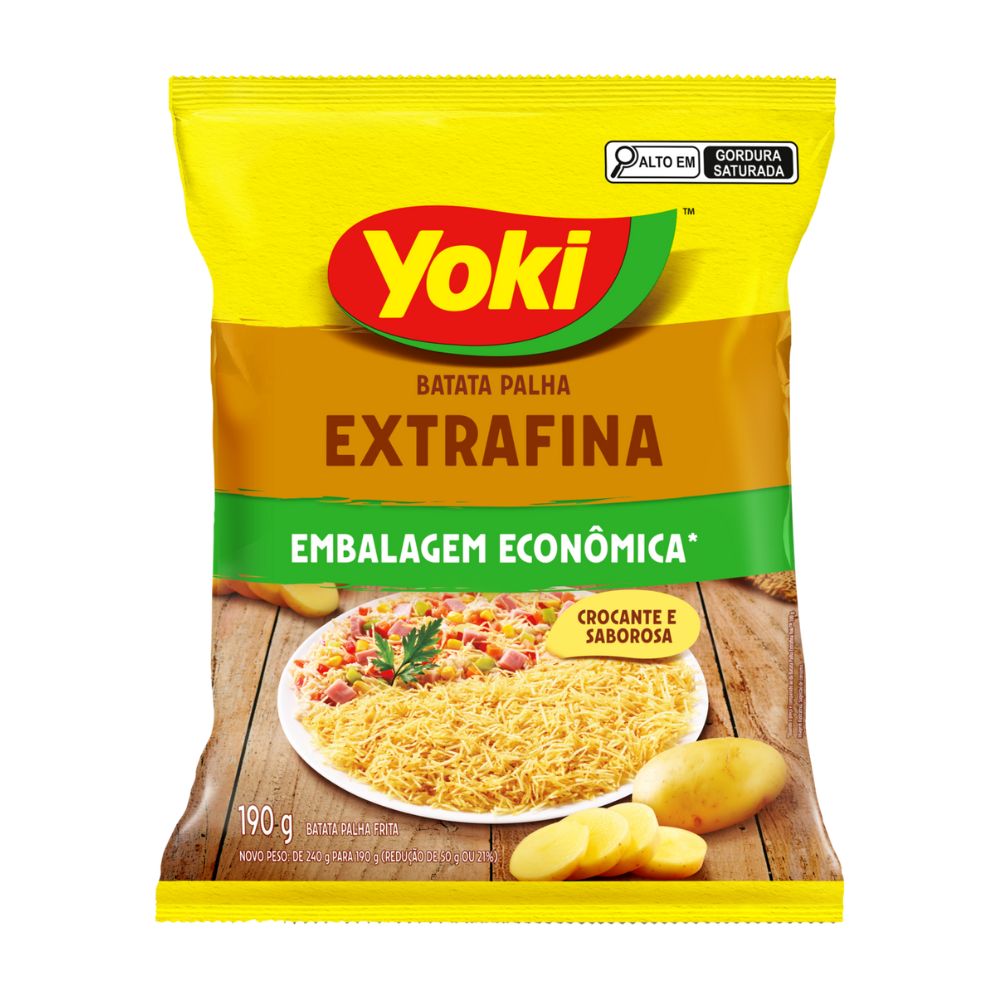 Batata Palha Extrafina Yoki 190g
