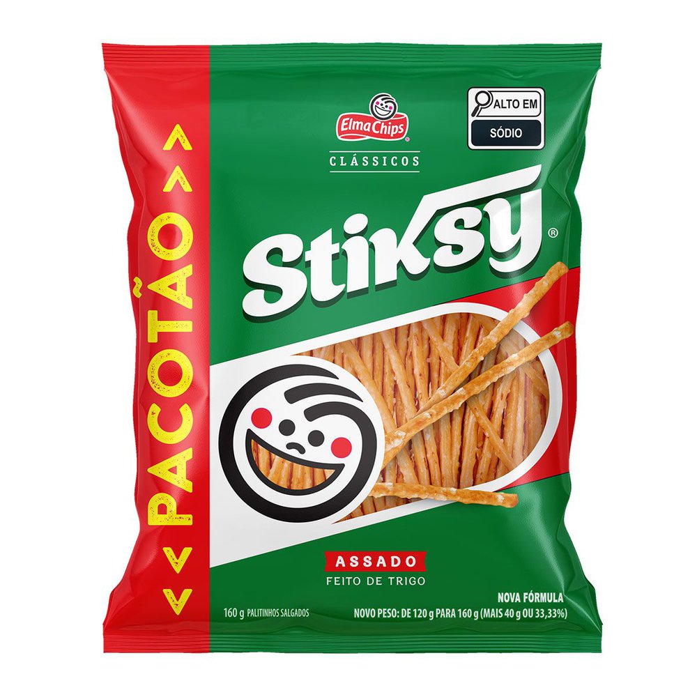 Salgadinho Stiksy Elma Chips 160g