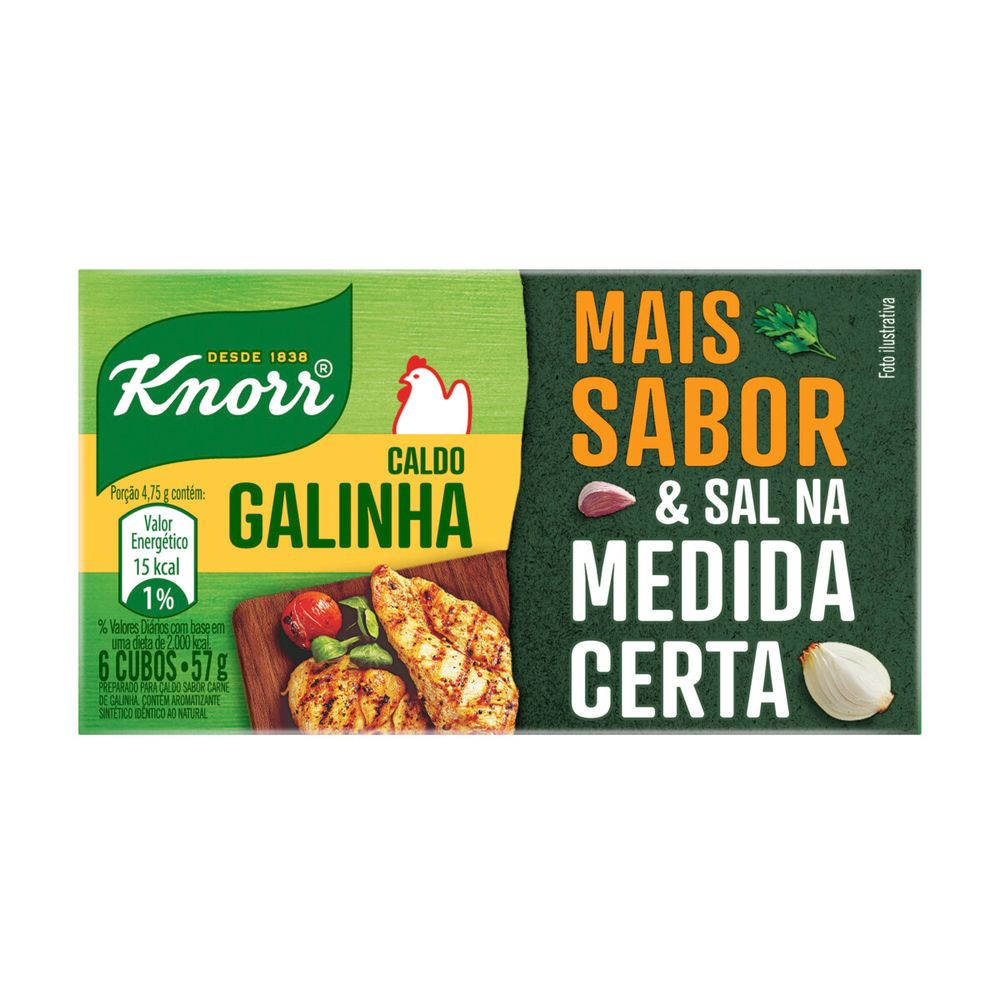Caldo de Galinha Knorr 57g com 6 Cubos
