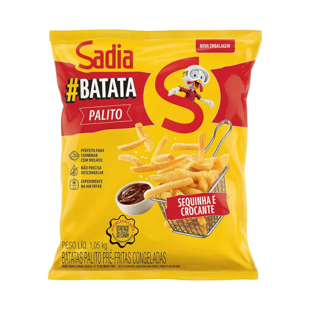 Batata palito Pre-frita Congelada Sadia 1.05kg