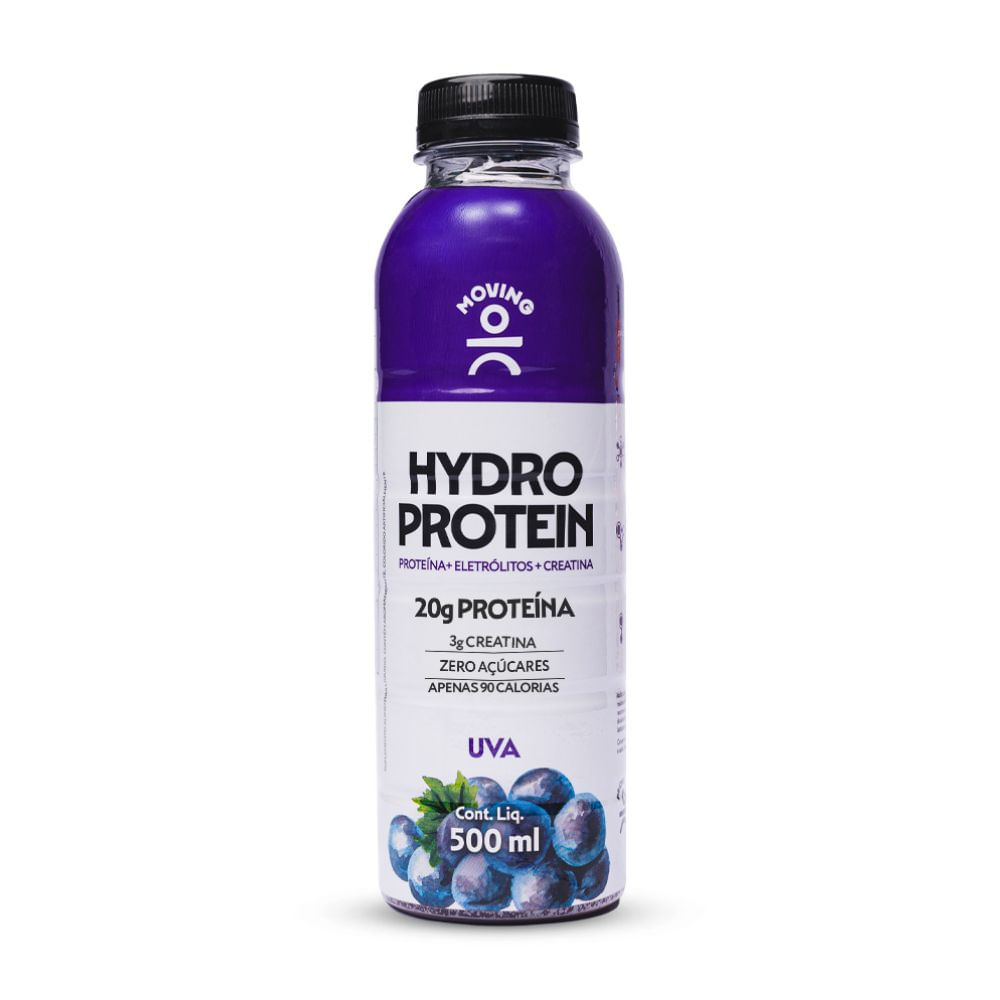 Bebida Proteica Uva Hidro Protein Sem Açúcar Moving 500ml