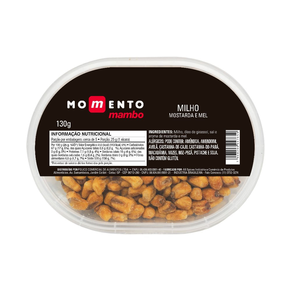 Milho Espanhol Mostarda e Mel Momento Mambo 130g