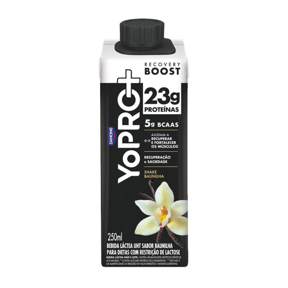 Bebida Láctea Baunilha 23g de Proteínas Sem Lactose Yopro 250ml