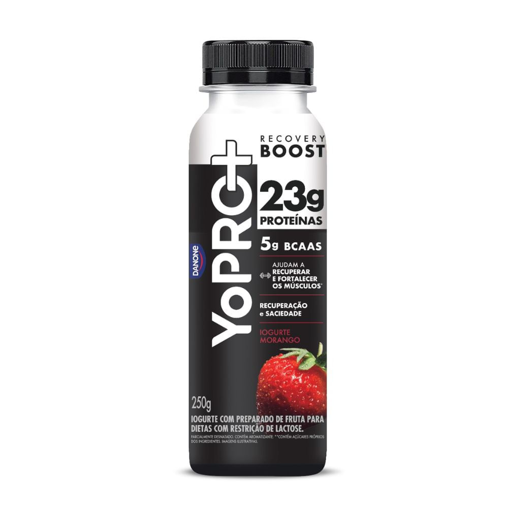 Iogurte Líquido Morango 23g de Proteínas Sem Lactose YoPro 250g