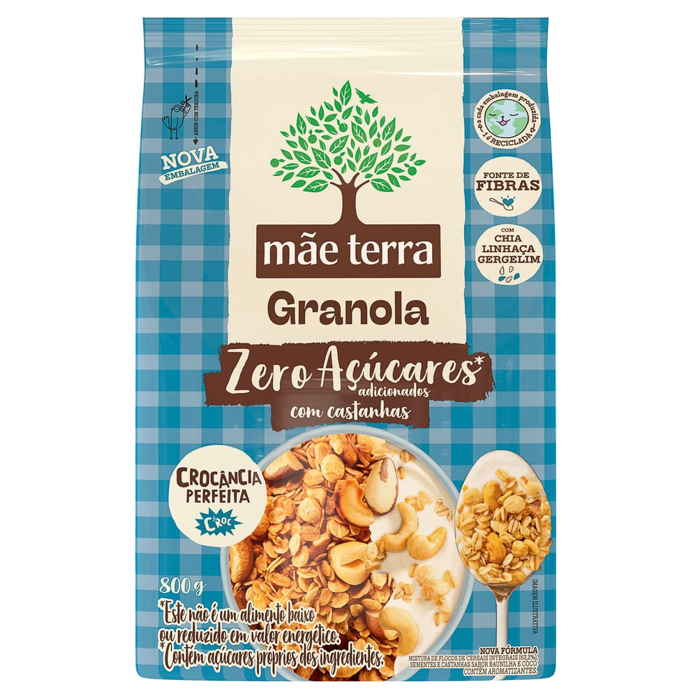 Granola Tradicional Sem Açúcar Mãe Terra 800g