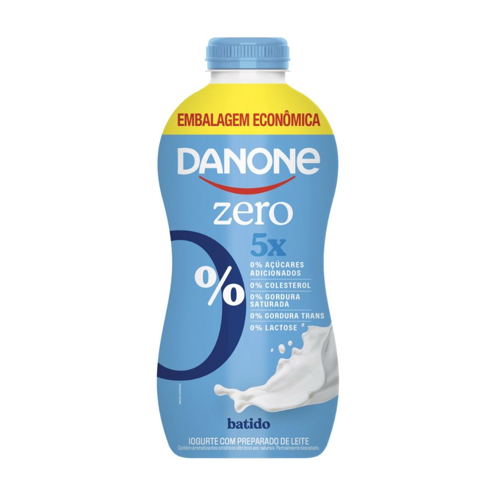 Iogurte Líquido Batido Zero 5x Sem Lactose Danone 1,20kg