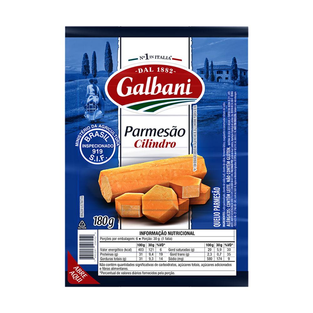 Queijo Parmesão Cilindro Galbani 180g