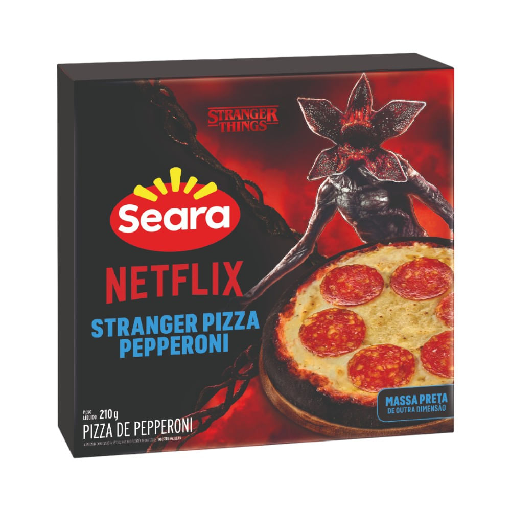 Pizza de Pepperoni Congelada Stranger Things Netflix & Seara 210g