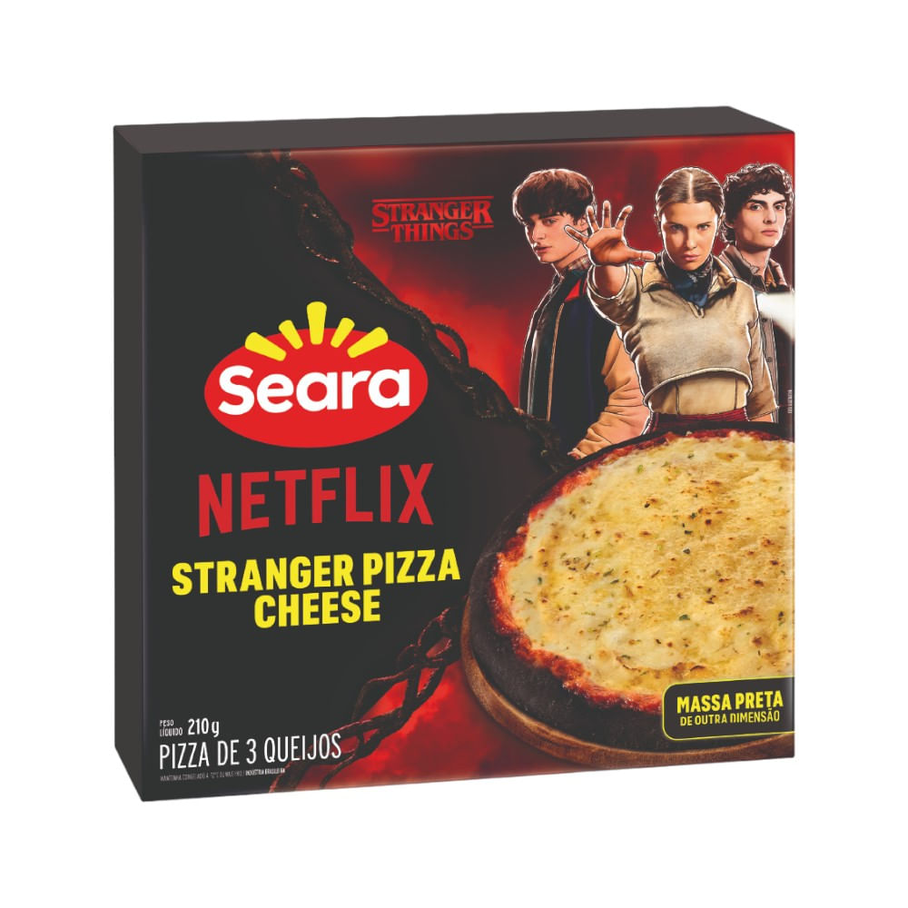 Pizza de Queijo Congelada Stranger Things Netflix & Seara 210g