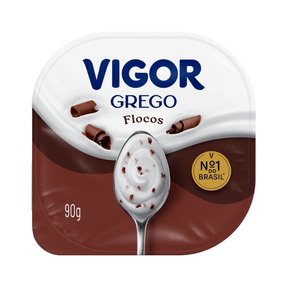 Iogurte Grego Flocos Vigor 90g