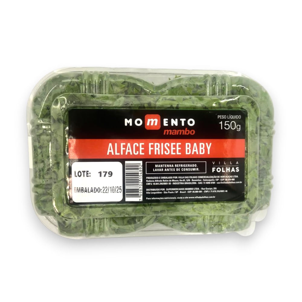 Alface Frisee Verde Baby Momento Mambo 150g