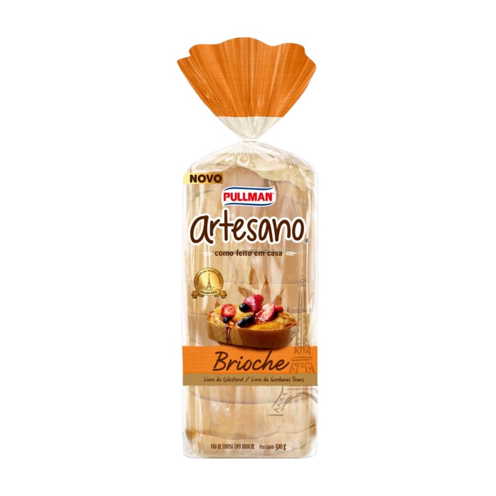 Pão Artesano Brioche Pullman 500g