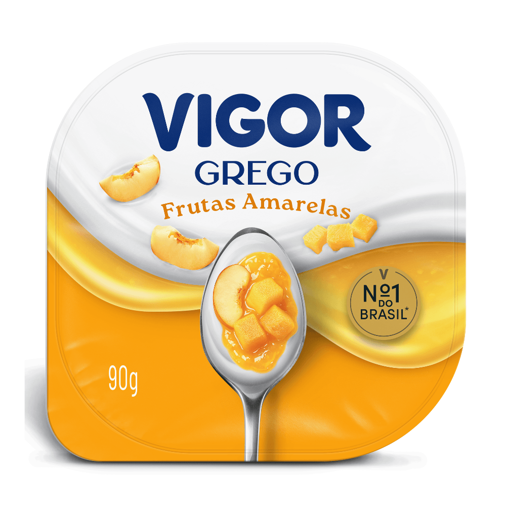 Iogurte Grego Calda Frutas Amarelas Vigor 90g