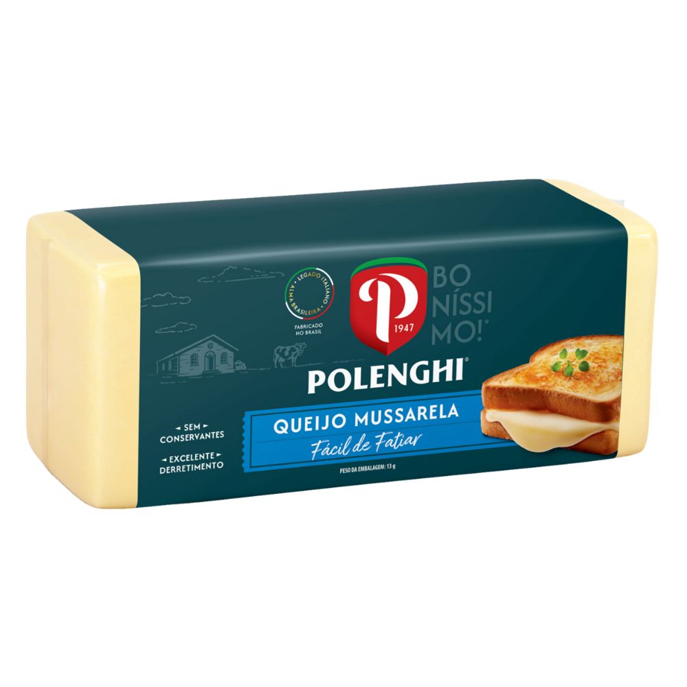 Queijo Mussarela Pedaço Polenghi Kg