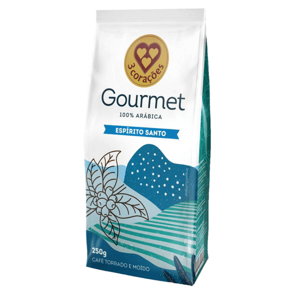 Café Torrado e Moído Gourmet Espírito Santo 3 Corações 250g