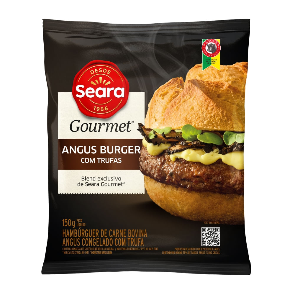 Hambúrguer Angus com Trufas Congelado Seara Gourmet 150g