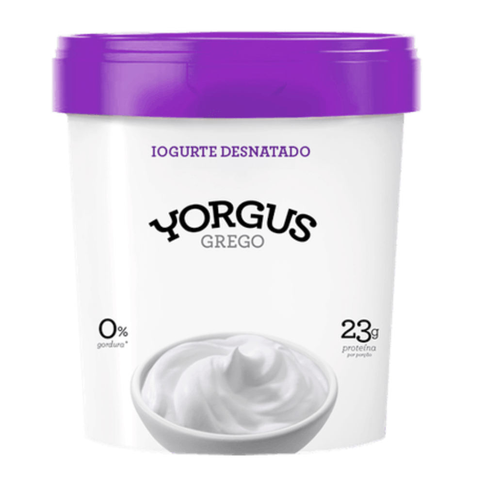 Iogurte Grego Desnatado 0% de Gordura Yorgus 500g