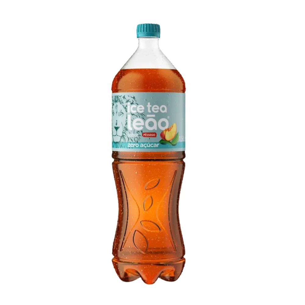 Chá Zero Ice Tea Sabor Pêssego Matte Leão 1,5 Litro