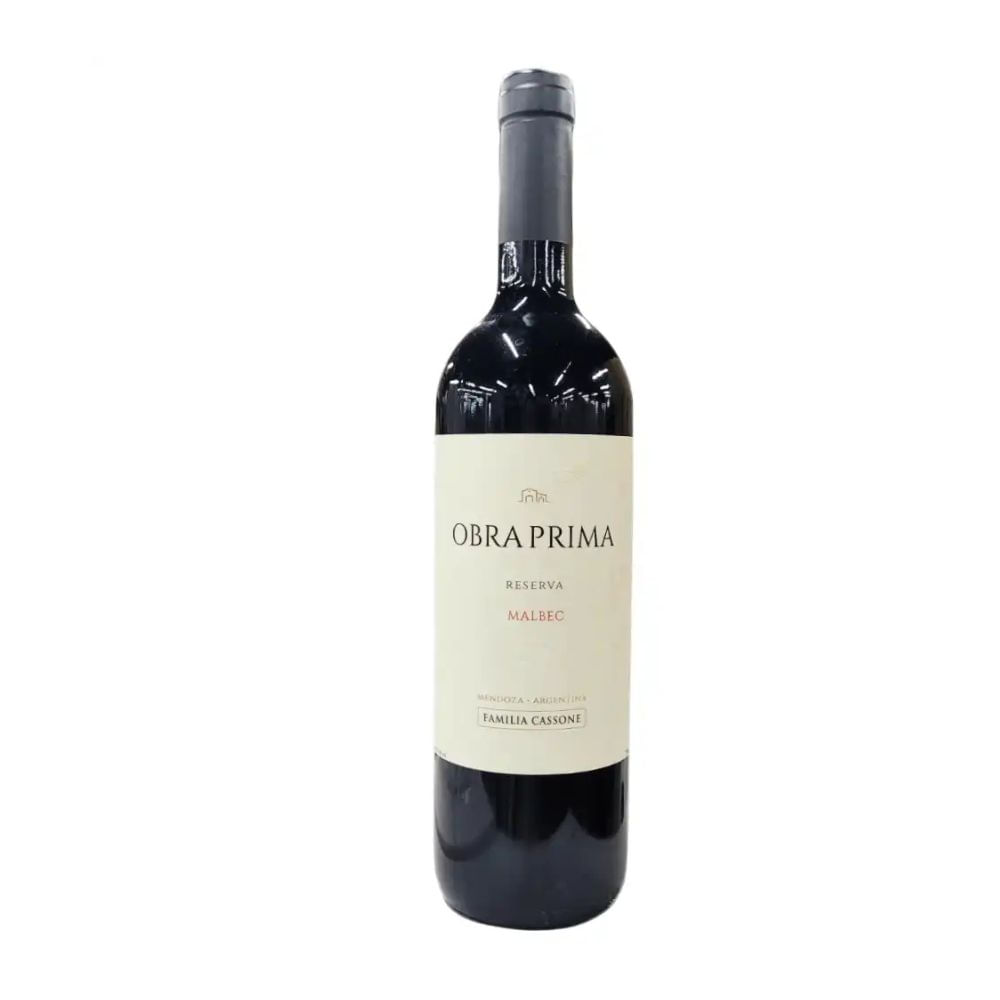 Vinho Argentino Tinto Malbec Reserva Obra Prima 750ml
