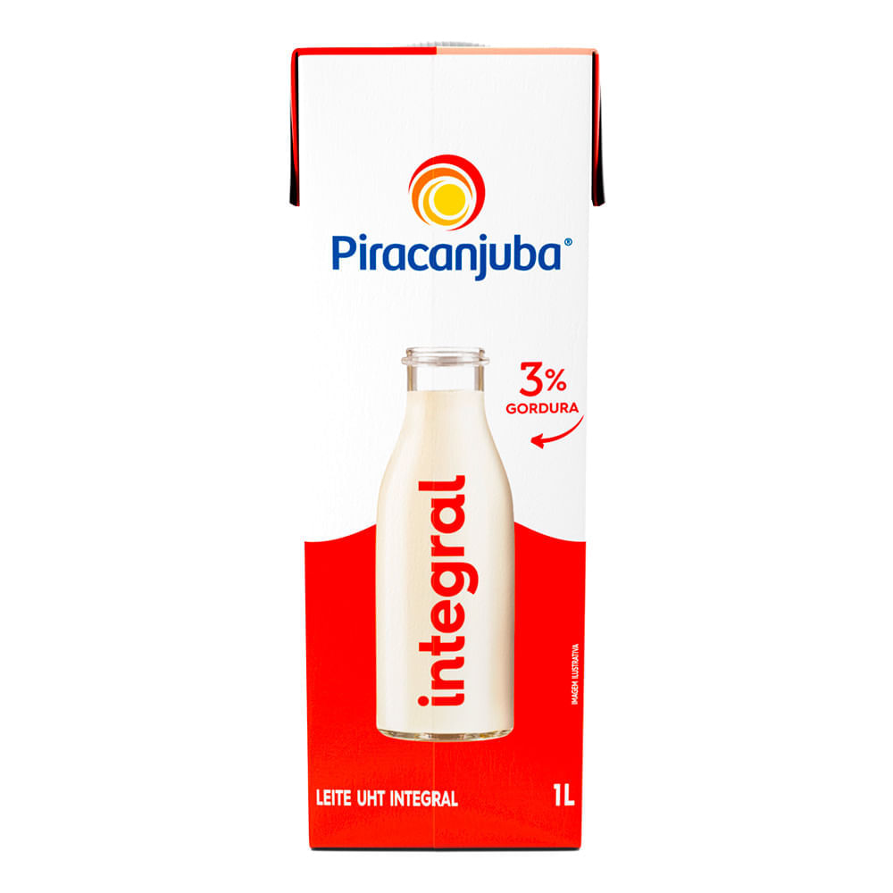 Leite Integral Longa Vida Piracanjuba 1 Litro
