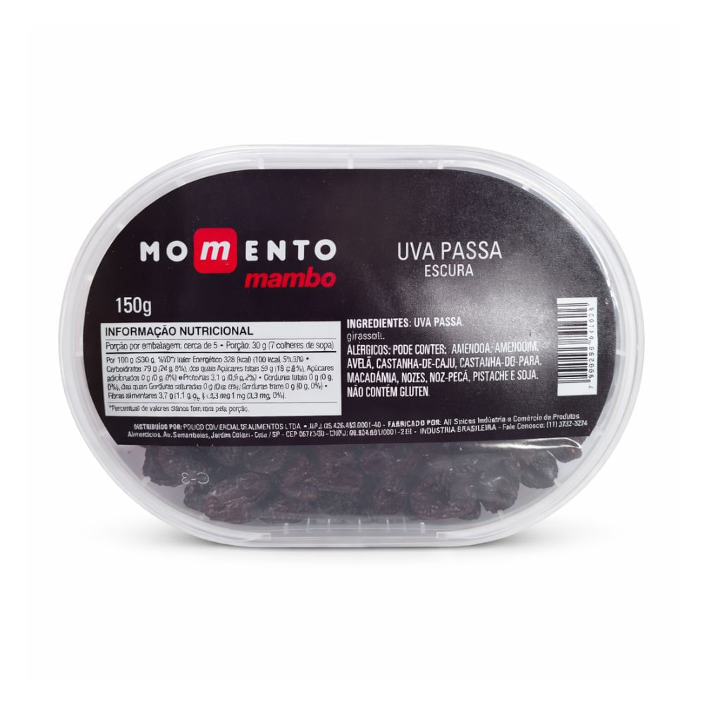 Uva Passa Escura Momento Mambo 150g