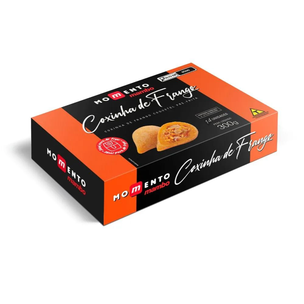 Coxinha de Frango Congelada Momento Mambo 300g com 14 Unidades