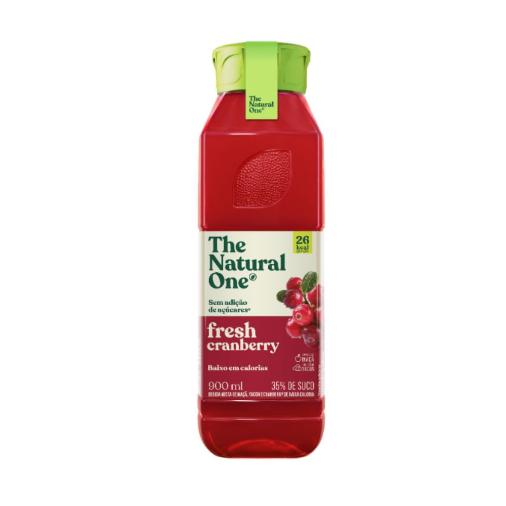 Suco Misto Cranberry Fresh Sem Adição de Açúcar The Natural One 900ml
