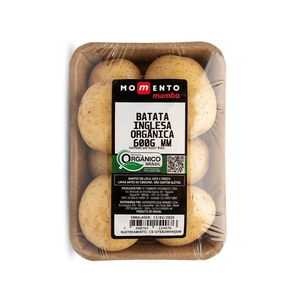Batata Inglesa Orgânica Momento Mambo 600g