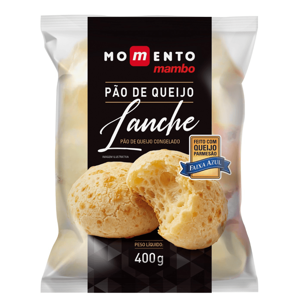 Pão de Queijo Lanche Congelado Momento Mambo 400g