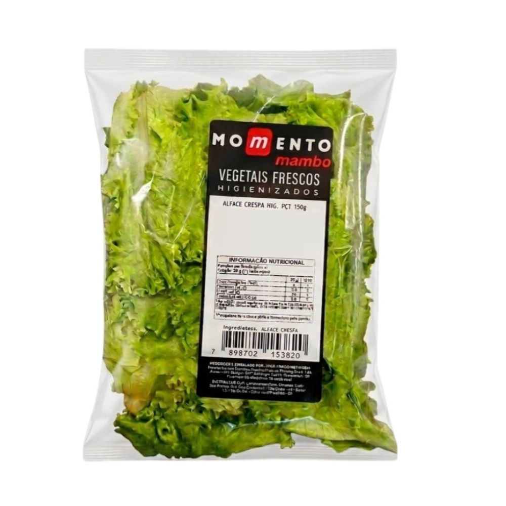 Alface Crespa Higienizada Momento Mambo 150g