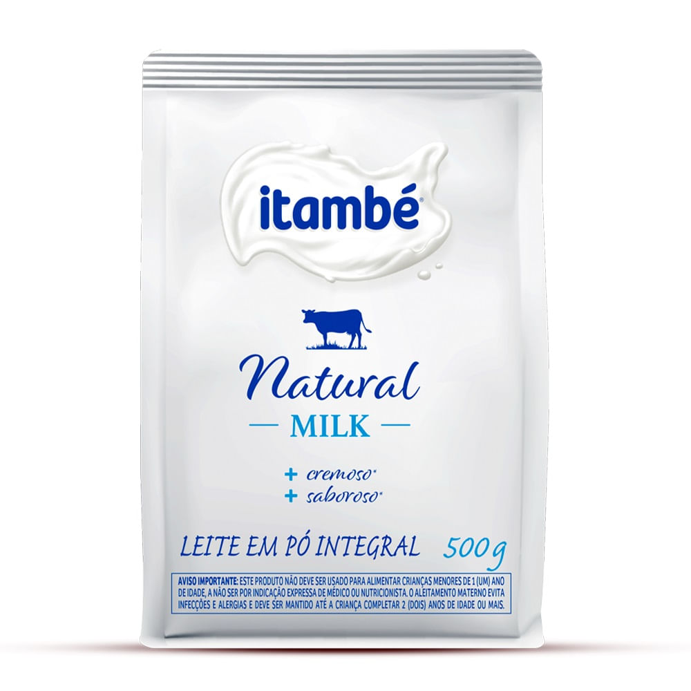 Leite Pó Integral Natural Itambé Natural Milk 500g