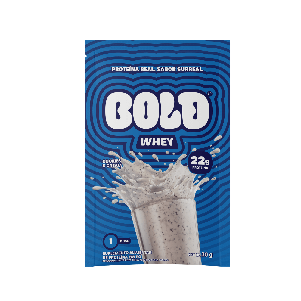 Whey Protein Cookies & Cream Bold Sachê 30g