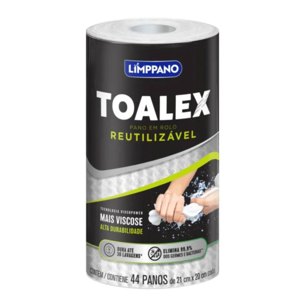 Pano Multiuso Toalex Limppano com 44 Unidades