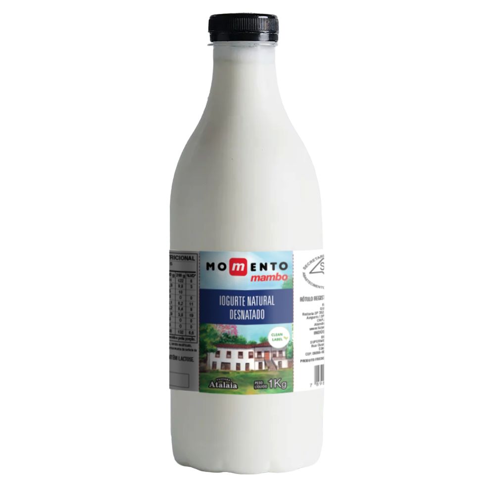 Iogurte Natural Desnatado Momento Mambo 1kg