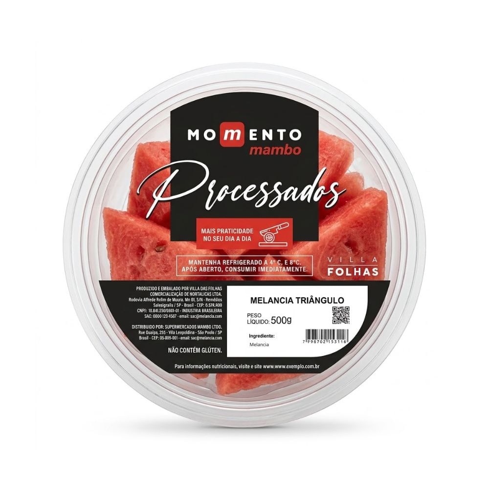 Melancia Triângulo Processados Momento Mambo 500g
