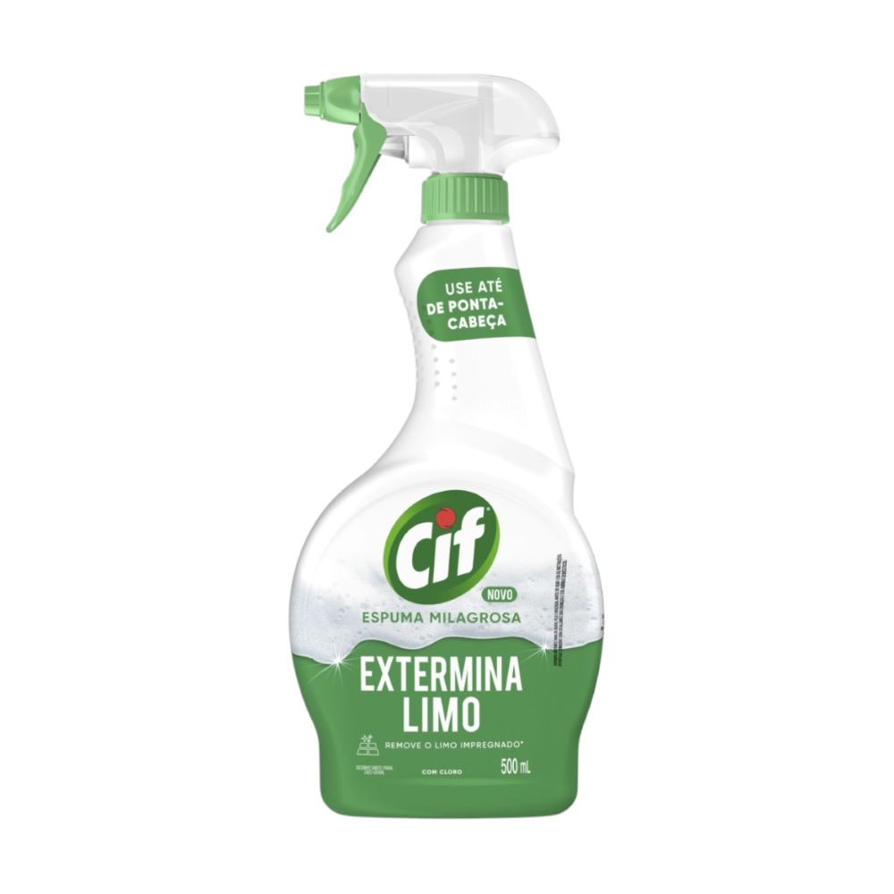 Desinfetante Extermina Limo Espuma Milagrosa Cif Borrifador 500ml