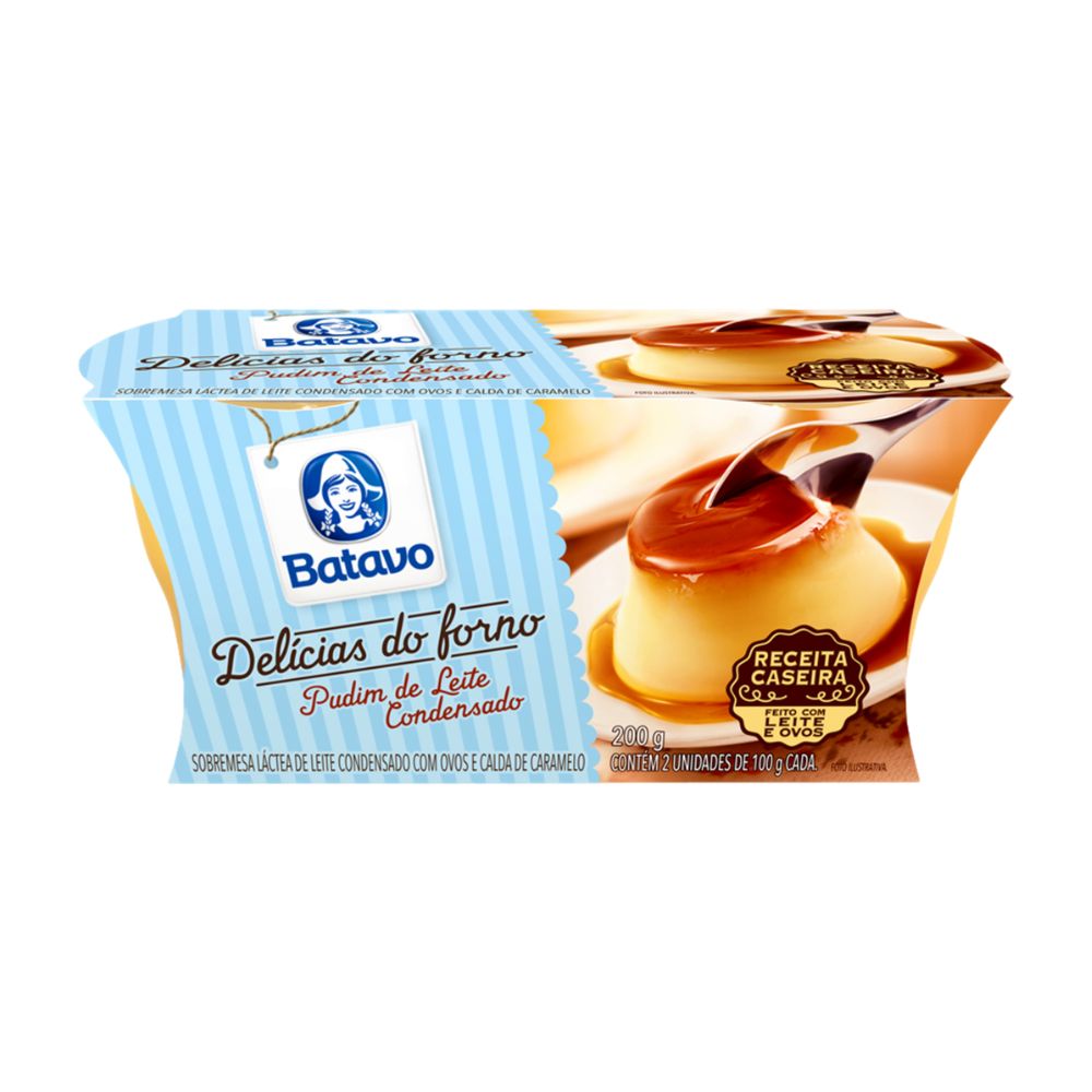 Pudim de Leite Condensado Batavo 200g com 2 Unidades